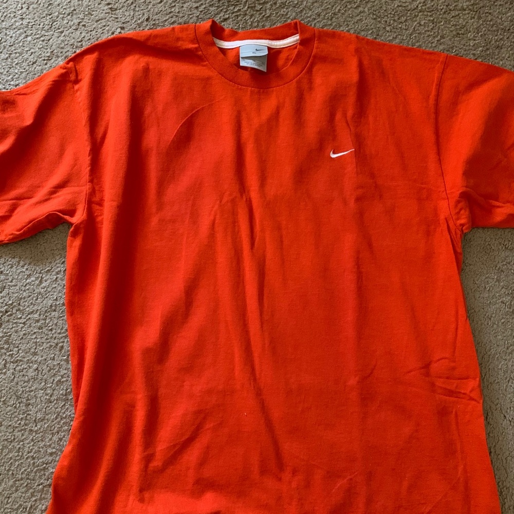 Orange Nike tee